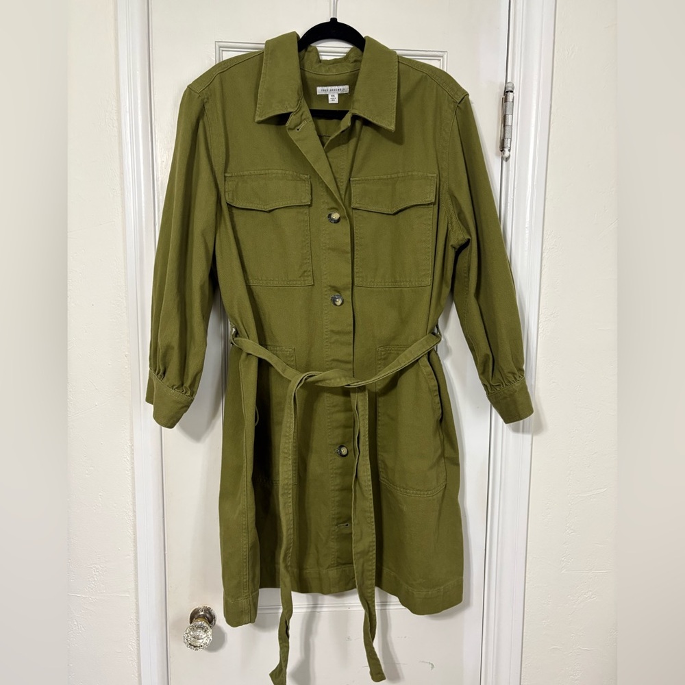 Free Assembly Olive Green Women's Utility Style Dress